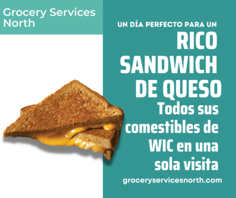 Rico Sandwich De Queso con alimentos WIC