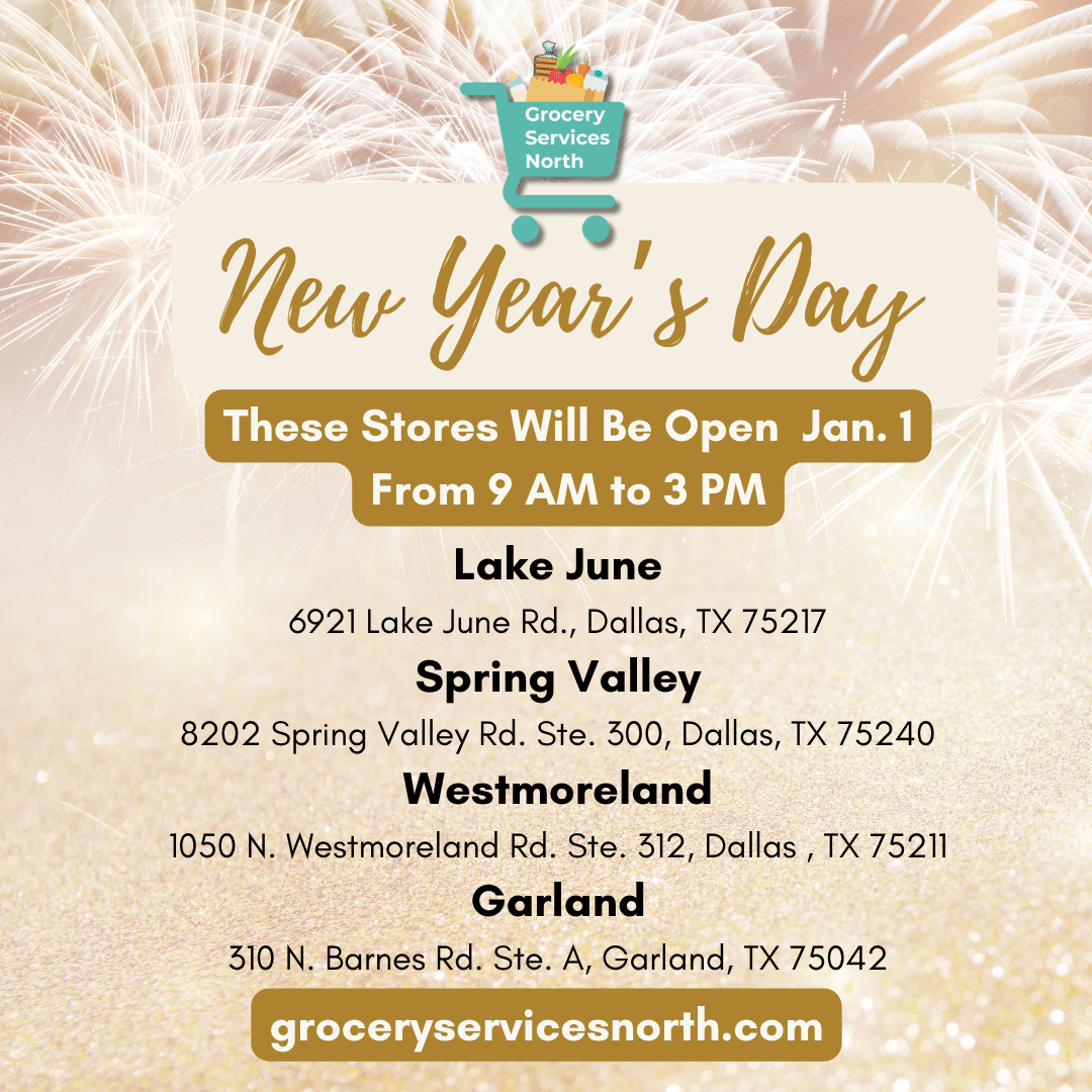 New Year’s Day Hours Grocery Services North
